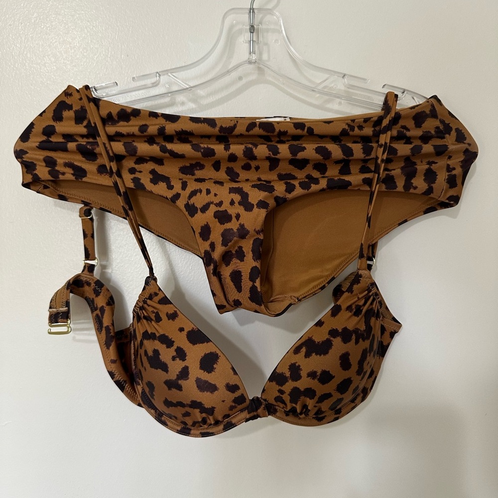 H&M Brown Leopard Print Bikini